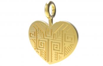 Puzzle Heart Pendant